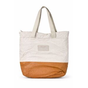 Aloha Collection Day Tripper Tote Bag Cream Tan Splash Proof Zippered Large